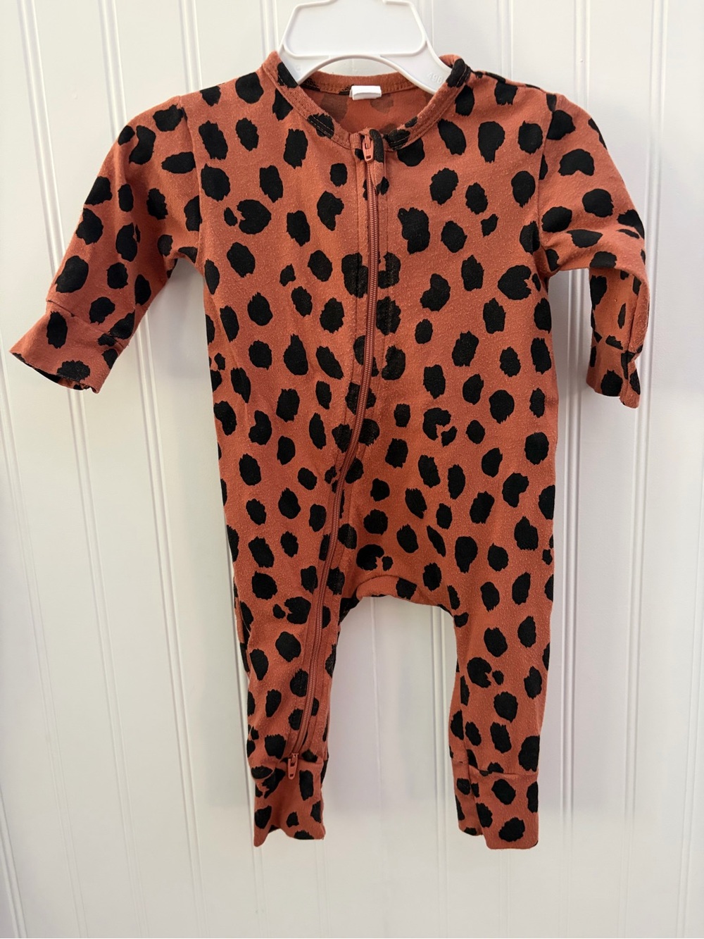 Hux Leopard Print Zipper One-Piece